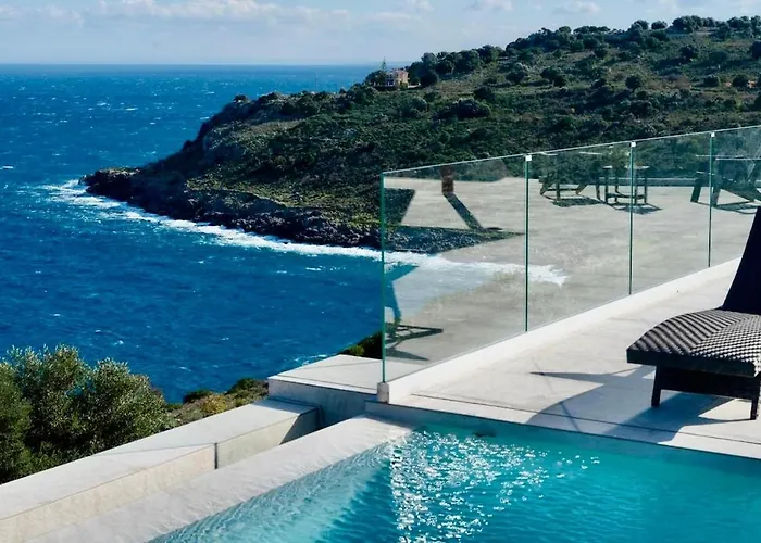 Aquaterra Luxurious Seafront Kefalonia Skala Villa *